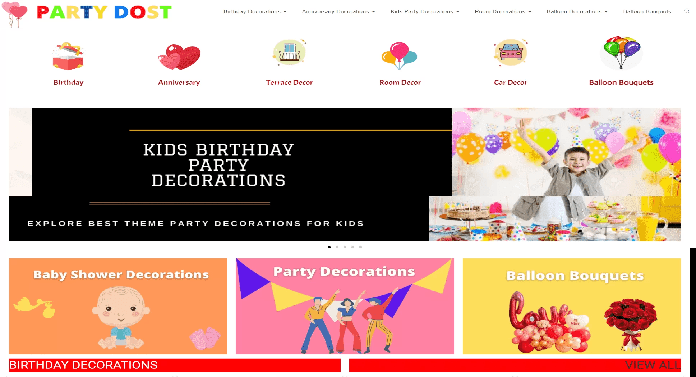 Contoh Landing Page - Catering dan Dekot